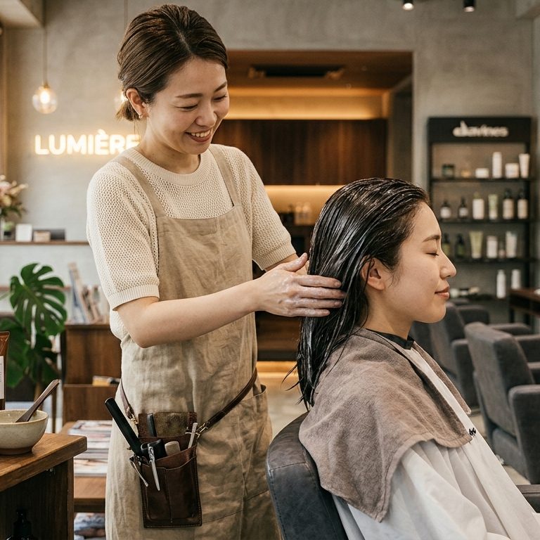 カラーリングの様子