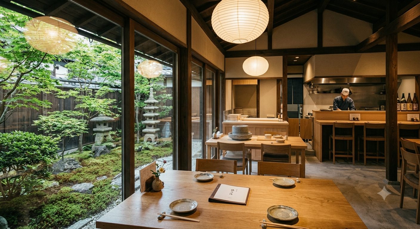 石臼でそばの実をゆっくりと挽く